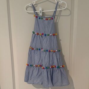 Tommy Bahama Blue Striped Dress with Colorful Accents